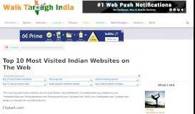 
							         Top 10 Most Visited Indian Websites on The Web - WalkThroughIndia								  
							    