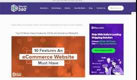 
							         Top 10 [Must Have] Features of an E-commerce Website - Shiprocket ...								  
							    