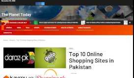 
							         Top 10 Online Shopping Sites in Pakistan - The Planet Today								  
							    