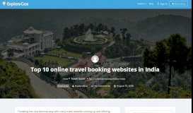
							         Top 10 online travel booking websites in India								  
							    