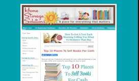
							         Top 10 Places To Sell Books For Cash - Home Storage Solutions 101								  
							    