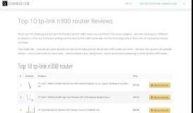 
							         Top 10 tp-link n300 router Reviews								  
							    
