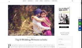 
							         Top 10 Wedding Websites in India | The Wedding Vow								  
							    