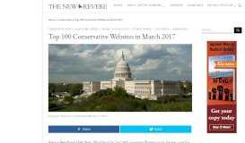 
							         Top 100 Conservative Websites in March 2017 - The New Revere								  
							    