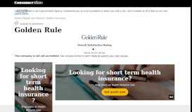 
							         Top 100 Reviews and Complaints about Golden Rule								  
							    