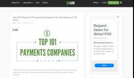 
							         Top 101 Payment Processing Companies for Businesses of All Sizes ...								  
							    
