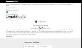 
							         Top 102 Reviews about LegalShield - ConsumerAffairs.com								  
							    