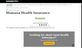 
							         Top 1,159 Reviews and Complaints about Humana Health Insurance ...								  
							    