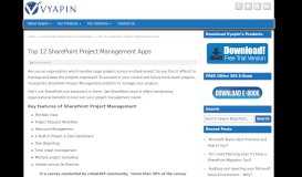 
							         Top 12 SharePoint Project Management Apps								  
							    