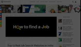
							         Top 13 best Job search Websites in India - scoopearth								  
							    
