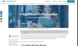 
							         Top 13 Websites to Find Franchises for Sale in 2018 - Fit Small Business								  
							    