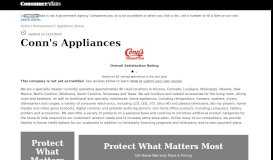 
							         Top 1,304 Reviews and Complaints about Conn's Appliances								  
							    