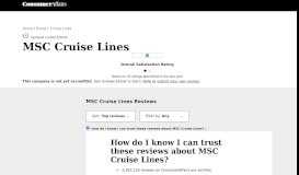 
							         Top 148 Reviews about MSC Cruise Lines								  
							    