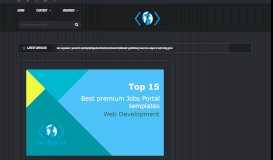
							         Top 15: Best premium Jobs Portal HTML templates | Our Code World								  
							    