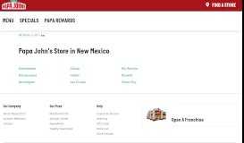 
							         Top 15 New Mexico Pizza Delivery Places Near You | Papa John's								  
							    