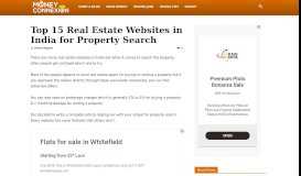 
							         Top 15 Real Estate Websites in India for Property Search								  
							    