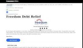 
							         Top 15,605 Reviews and Complaints about Freedom Debt Relief								  
							    