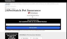 
							         Top 178 Reviews and Complaints about 24PetWatch Pet Insurance								  
							    