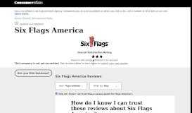 
							         Top 178 Reviews and Complaints about Six Flags America | Page 2								  
							    