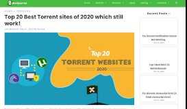 
							         Top 20 Best Torrent sites (May - 2019) - DevsJournal								  
							    