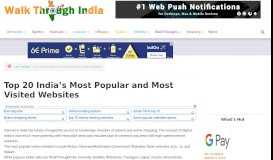 
							         Top 20 India's Most Popular and Most Visited Websites								  
							    