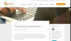 
							         Top 20 Medical Practice Websites | Kareo								  
							    