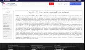 
							         Top 20 PCD Pharma Companies in Ahmedabad | Pharma B2B Portal								  
							    