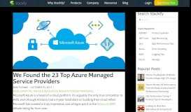 
							         Top 23 Azure Managed Service Providers by Category - Stackify								  
							    