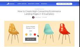 
							         Top 25 Ecommerce Landing Page Tips & Examples (Updated for 2019)								  
							    