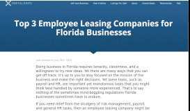 
							         Top 3 Employee Leasing Companies for Florida Businesses ...								  
							    