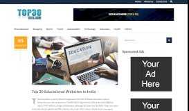 
							         Top 30 Educational Websites in India								  
							    