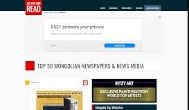 
							         Top 30 Mongolian Newspapers & News Media - Ulaanbaatar News ...								  
							    