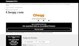 
							         Top 324 Reviews about Chegg.com - ConsumerAffairs.com								  
							    
