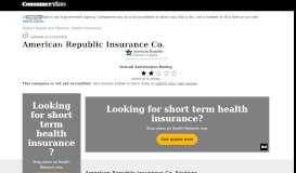 
							         Top 33 Reviews and Complaints about American Republic Insurance ...								  
							    