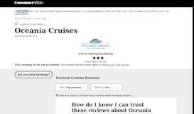 
							         Top 37 Reviews and Complaints about Oceania Cruises								  
							    