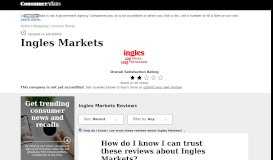 
							         Top 40 Reviews and Complaints about Ingles Markets								  
							    