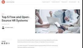 
							         Top 5 Free and Open-Source HR Systems - G2 Crowd Learning Hub								  
							    