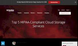 
							         Top 5 HIPAA Compliant Cloud Storage and File Sharing Services								  
							    