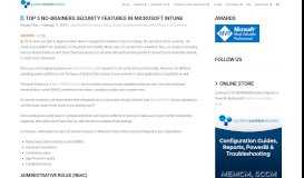 
							         Top 5 No-Brainers Security Features in Microsoft Intune								  
							    