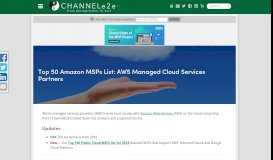 
							         Top 50 Amazon MSPs List: AWS Managed Cloud Services Partners ...								  
							    