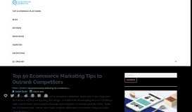 
							         Top 50 Ecommerce Marketing Tips to Outrank Competitors								  
							    