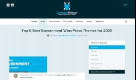 
							         Top 6 Best Government WordPress Themes for 2019 | Compete Themes								  
							    