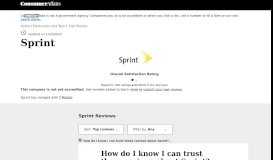 
							         Top 6,009 Reviews and Complaints about Sprint | Page 3								  
							    