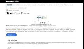 
							         Top 602 Reviews and Complaints about Tempur-Pedic								  
							    