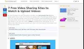 
							         Top 7 Video Sharing Websites Like YouTube - Freemake								  
							    
