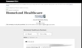 
							         Top 78 Reviews about Homeland Healthcare								  
							    