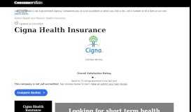 
							         Top 811 Reviews and Complaints about Cigna Health Insurance								  
							    