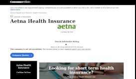 
							         Top 921 Reviews and Complaints about Aetna Health Insurance								  
							    