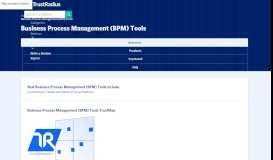 
							         Top Business Process Management (BPM) Tools in 2019 | TrustRadius								  
							    