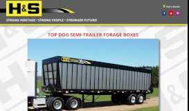 
							         Top Dog Forage Box | H&S Manufacturing Company | Manufacturer of ...								  
							    